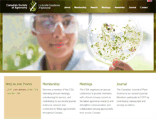 Tablet Screenshot of agronomycanada.com
